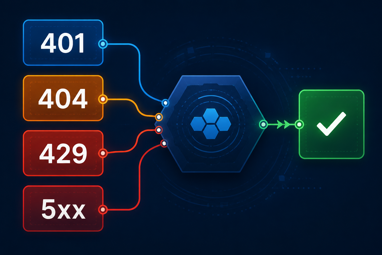 AI API 返回 401、404、429、500、502、503,应该怎么处理?