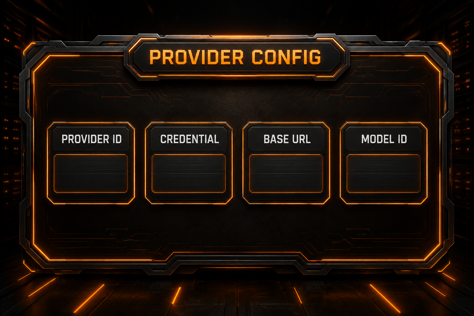 The relationship among OpenCode credentials, provider, Base URL, and models