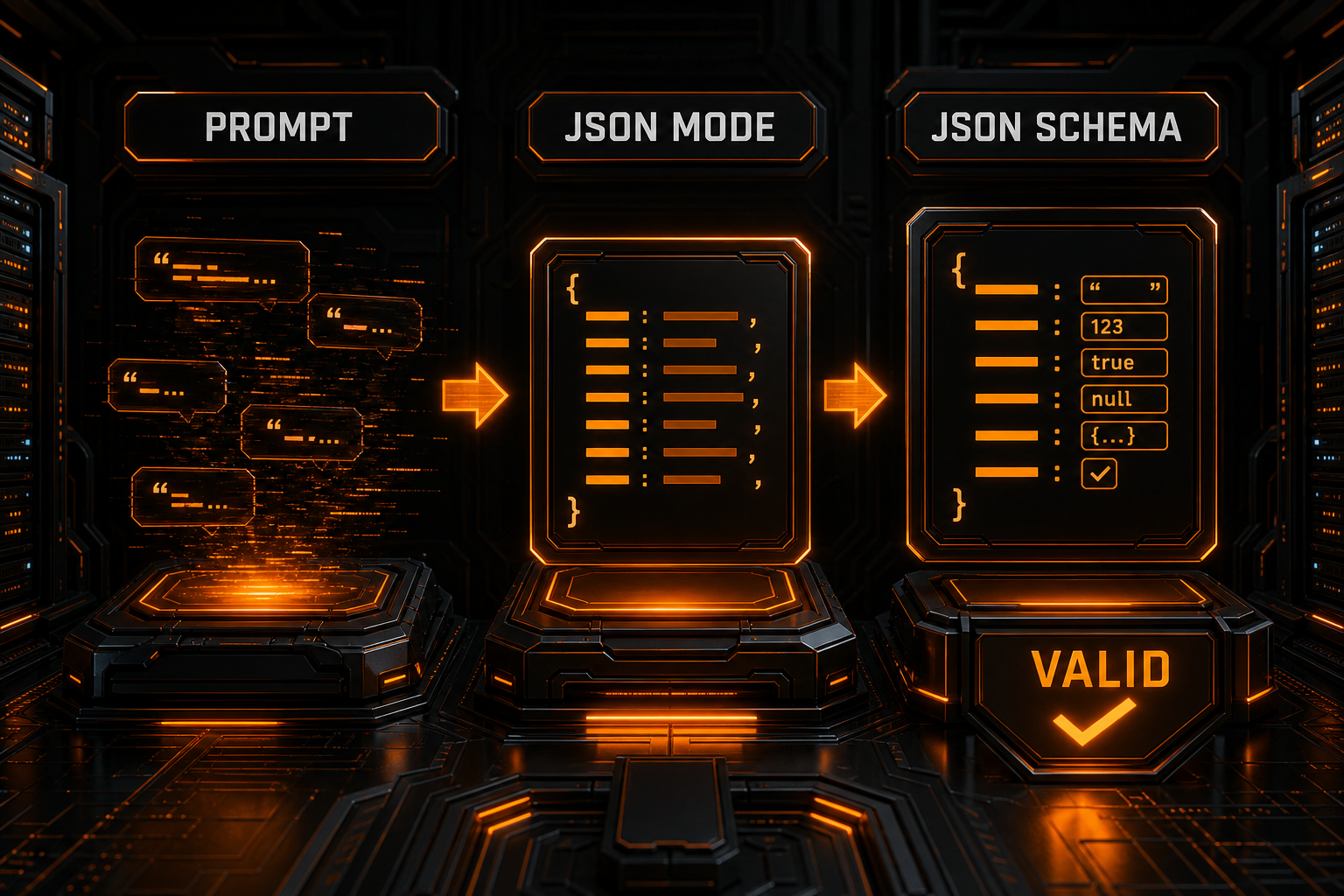 Reliability differences between prompts, JSON mode, and JSON Schema